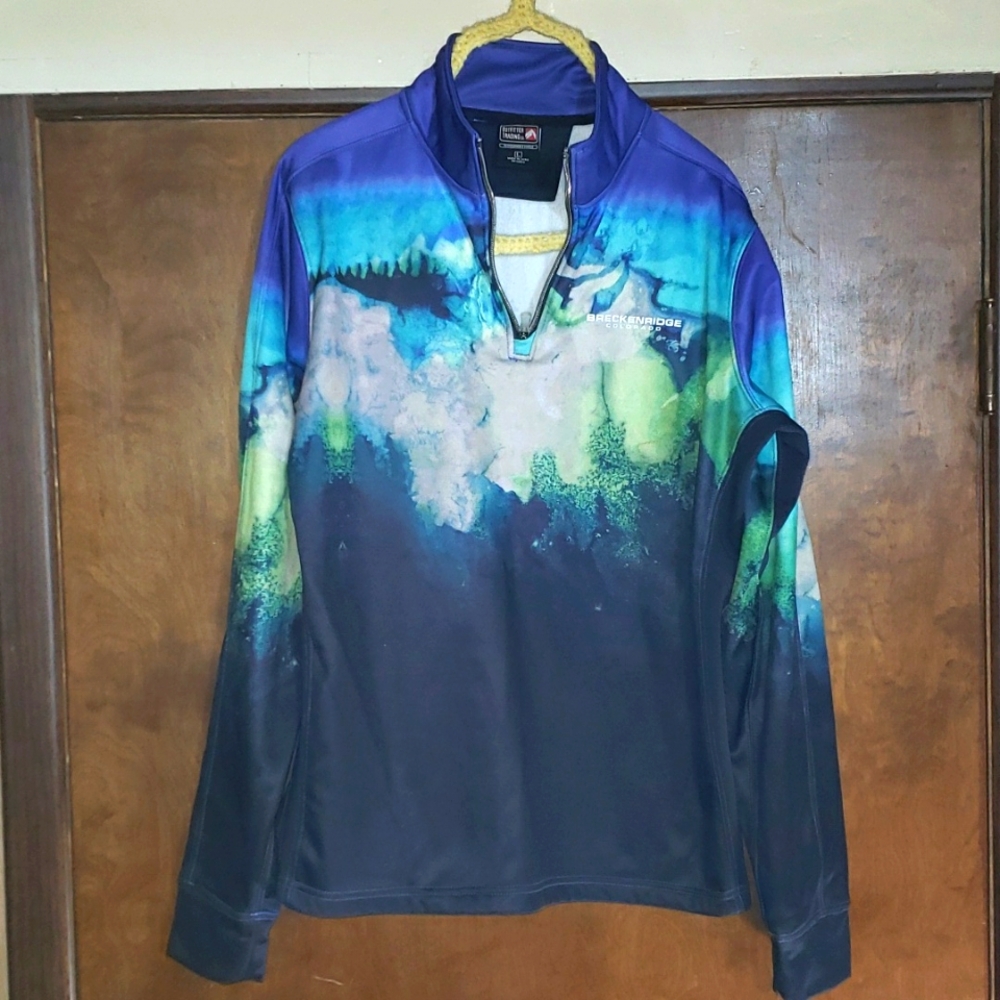 BRECKENRIDGE COLORADO Long-sleeved Performance Fleece Size Large